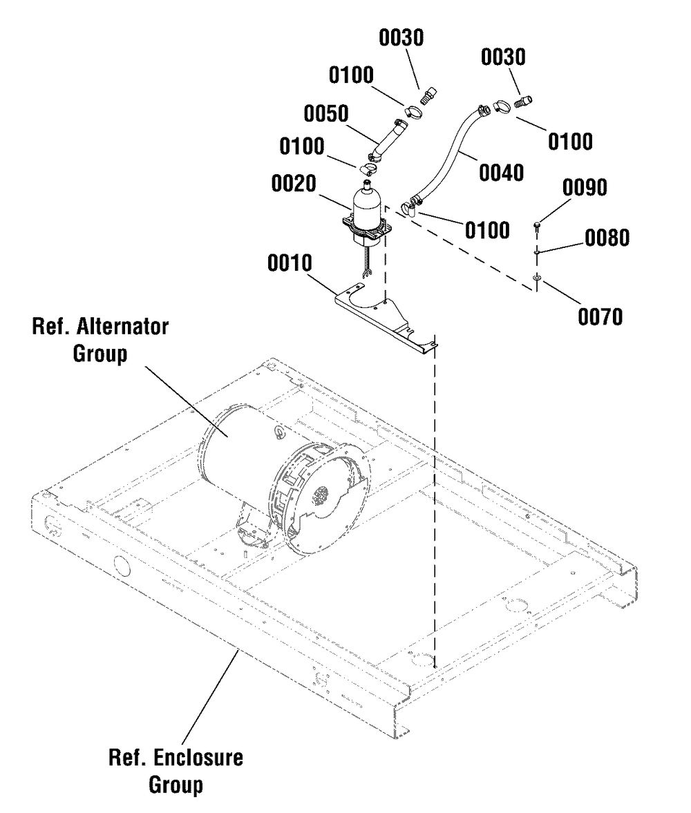 Heater Group Diagram and Parts List for 076160-05  Briggs and Stratton Generator